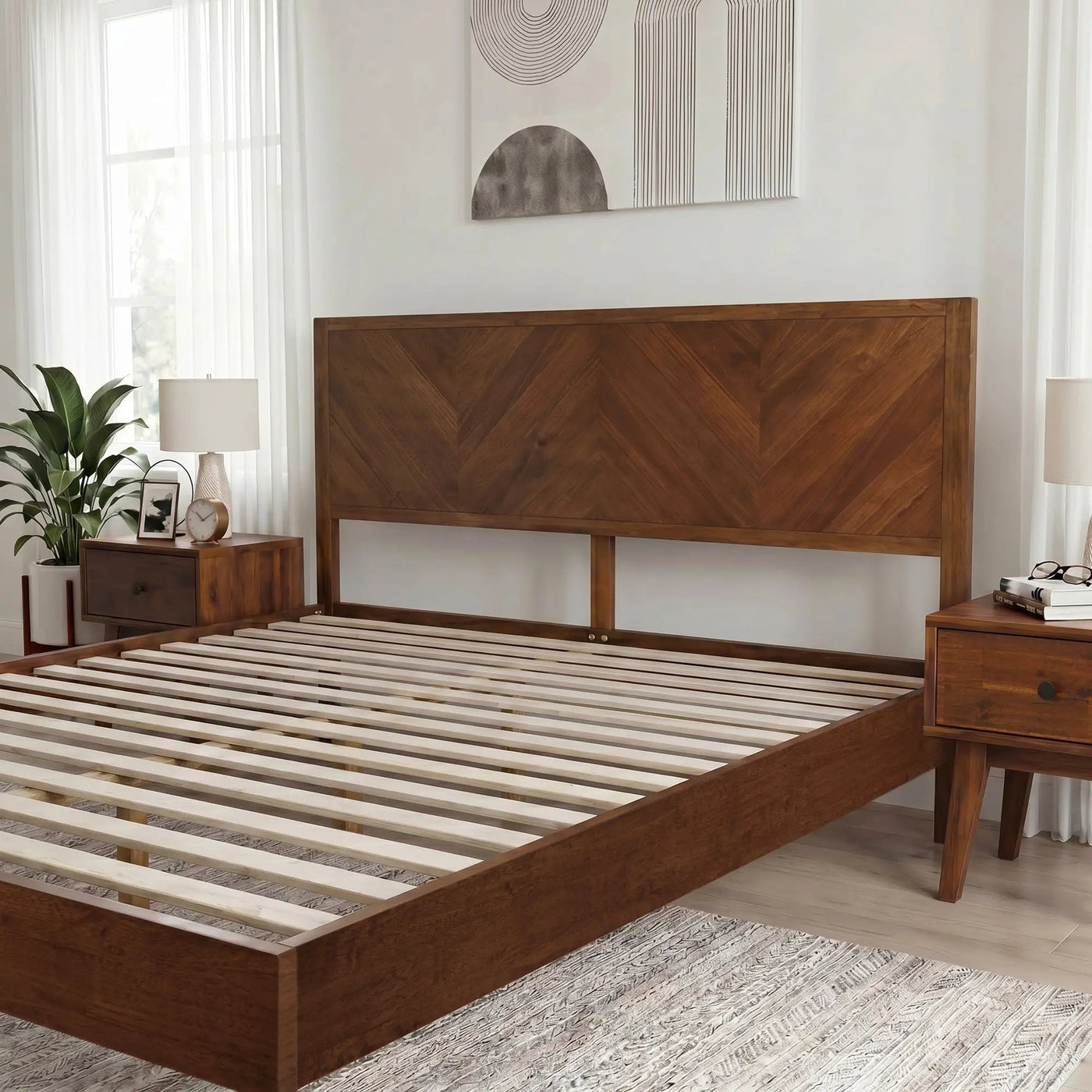 Alander Solid Wood Bed Frame by Megsu