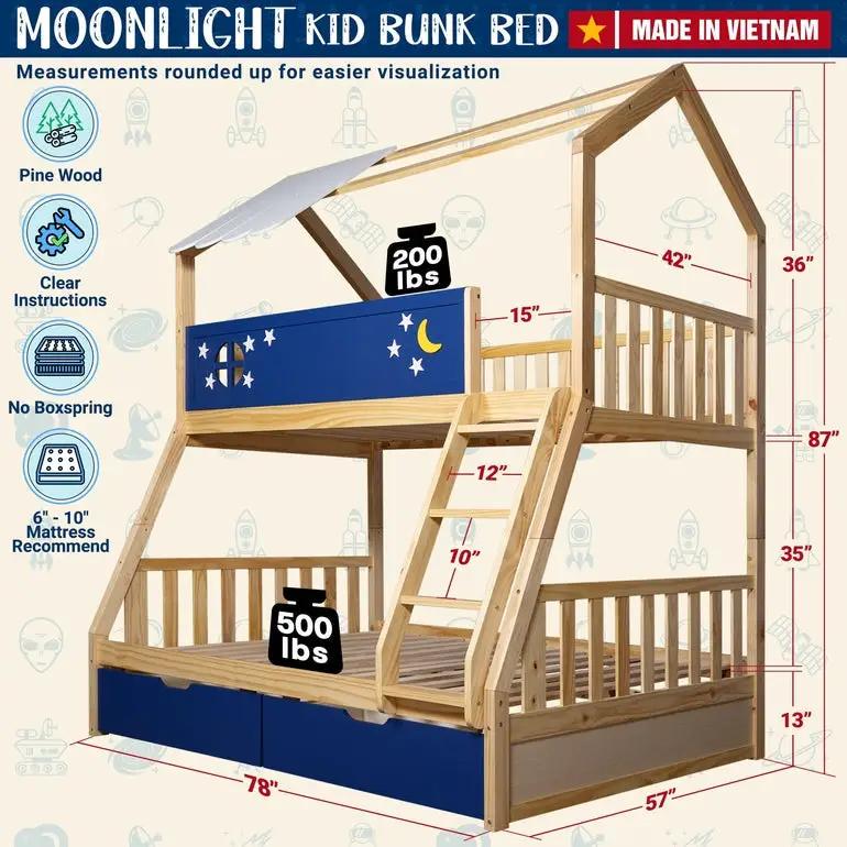 Moonlight Kid Bunk Bed by Megsu