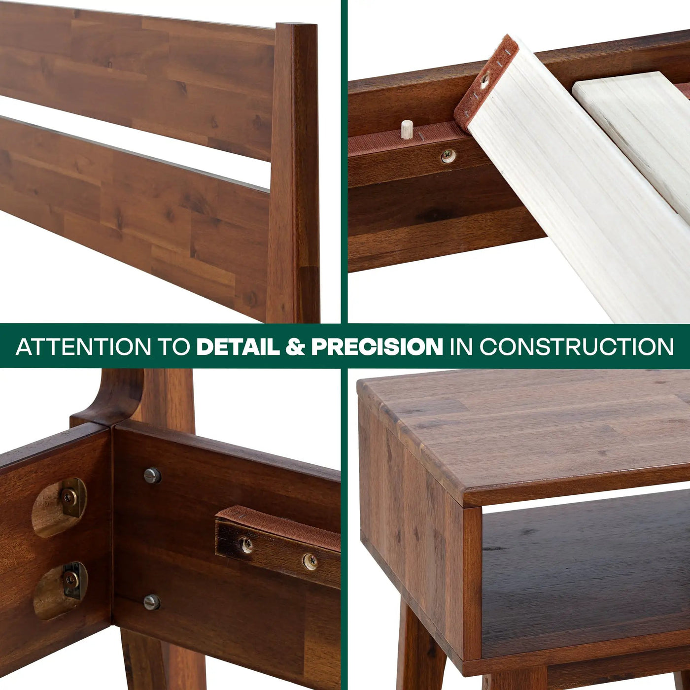 Callisto Solid Wood Bed Frame by Megsu