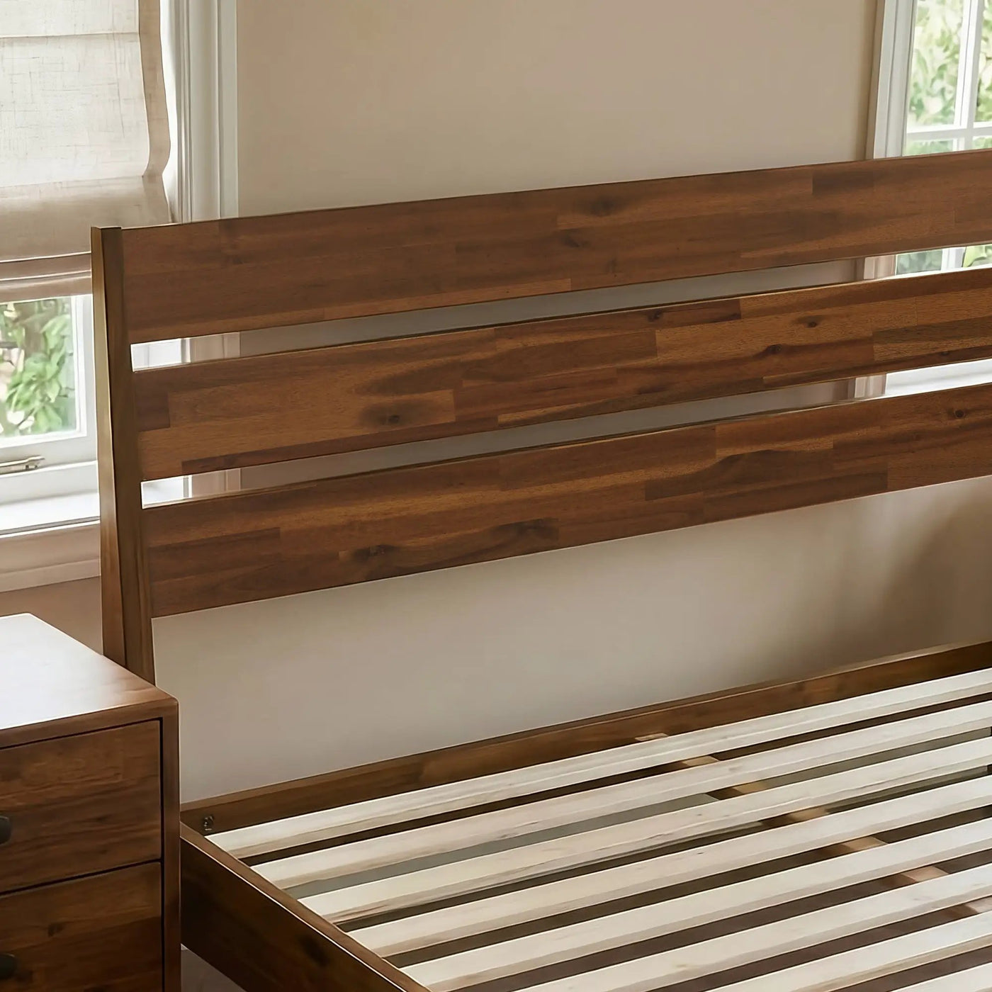 Emery Solid Wood Bed Frame by Megsu