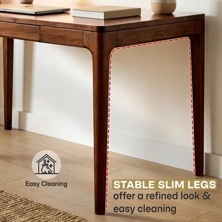 Wilma 48 Inches Rubber Wood Desk by Megsu
