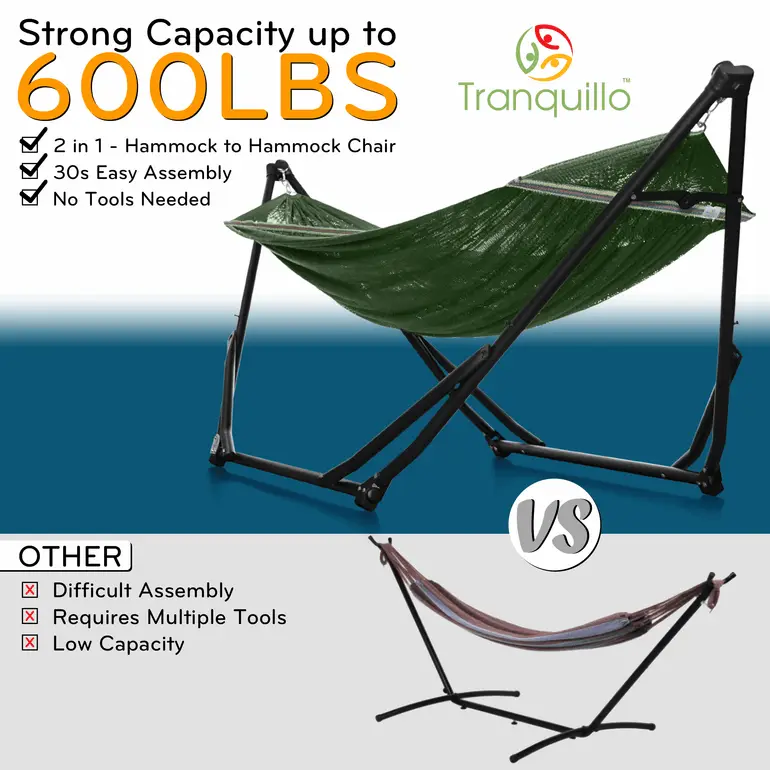 Tranquillo UniGen Transforming Hammock Stand for Ultimate Relaxation by Megsu
