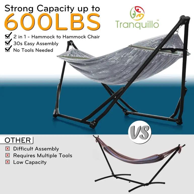 Tranquillo UniGen Transforming Hammock Stand for Ultimate Relaxation by Megsu