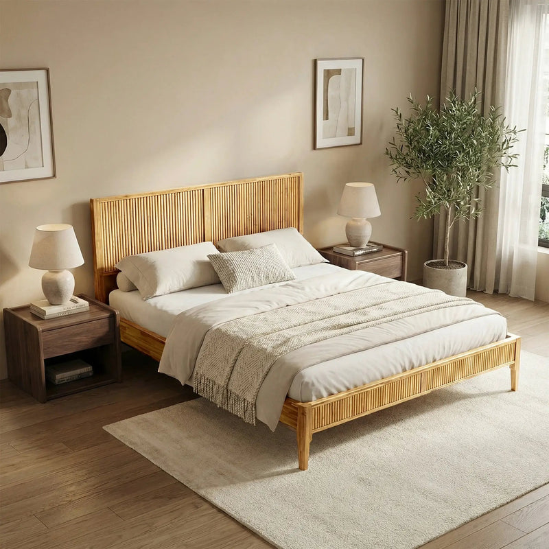 Bosk Solid Wood Bed Frame by Megsu