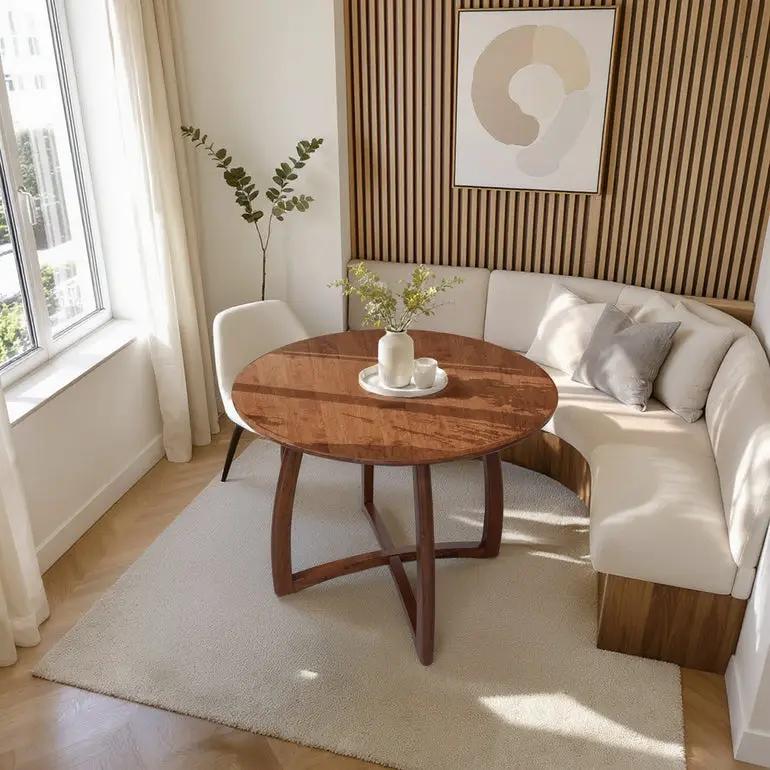 Alma 36 Inches Round Dining Table by Megsu