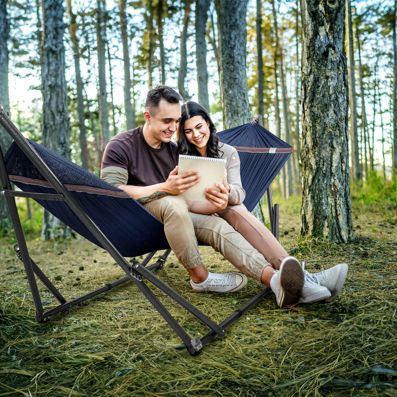 Tranquillo Universal Hammock with Medium Size Stands for Ultimate Relaxation - Ideal Universal Hammock Stands - Medium Size by Megsu