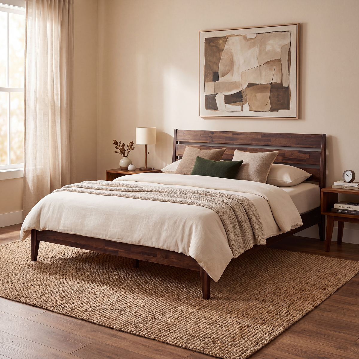Emery Solid Wood Bed Frame, photo 33 of 40