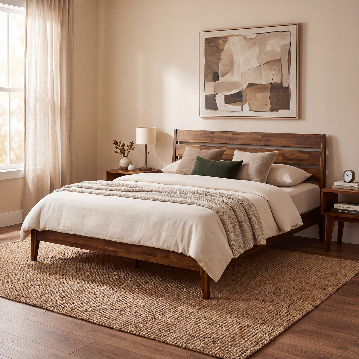 Emery Solid Wood Bed Frame, photo 11 of 40