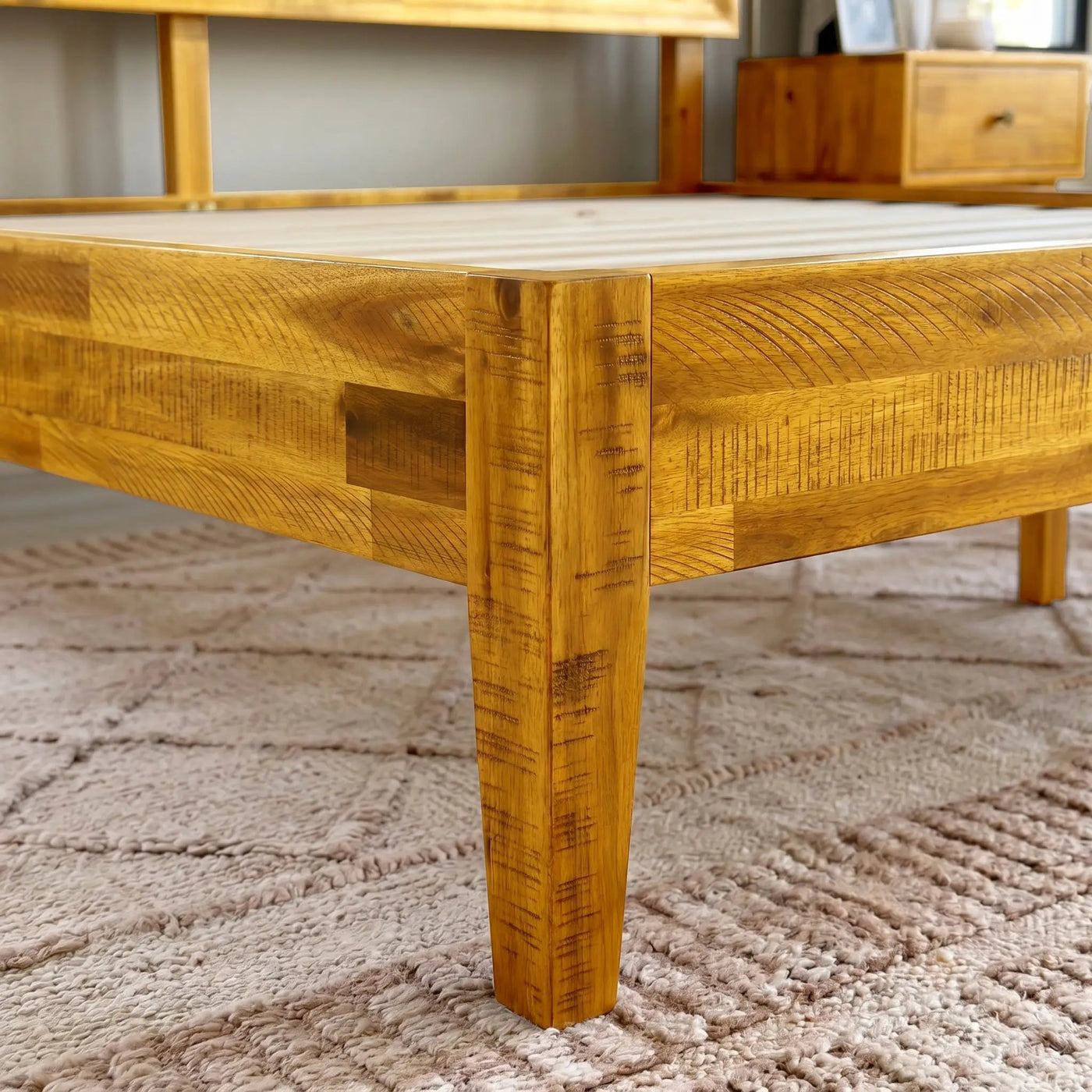 Sierra Solid Wood Bed Frame by Megsu