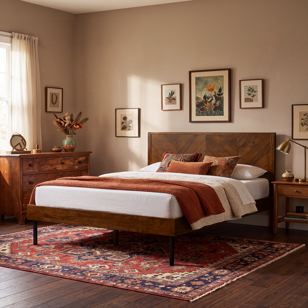Alander Solid Wood Bed Frame, photo 13 of 25