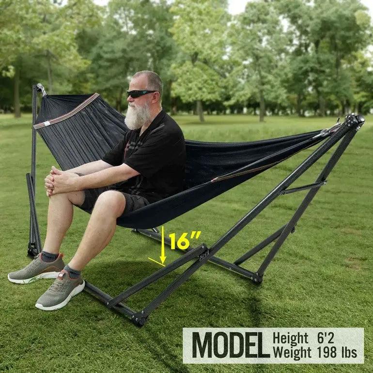 Tranquillo Universal Hammock with Medium Size Stands for Ultimate Relaxation - Ideal Universal Hammock Stands - Medium Size by Megsu