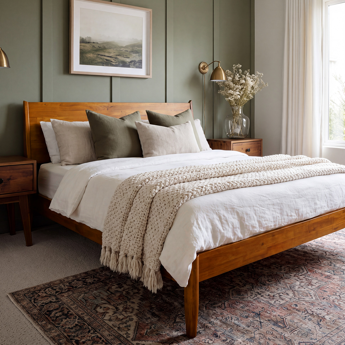 Haven Solid Wood Bed Frame, photo 22 of 23