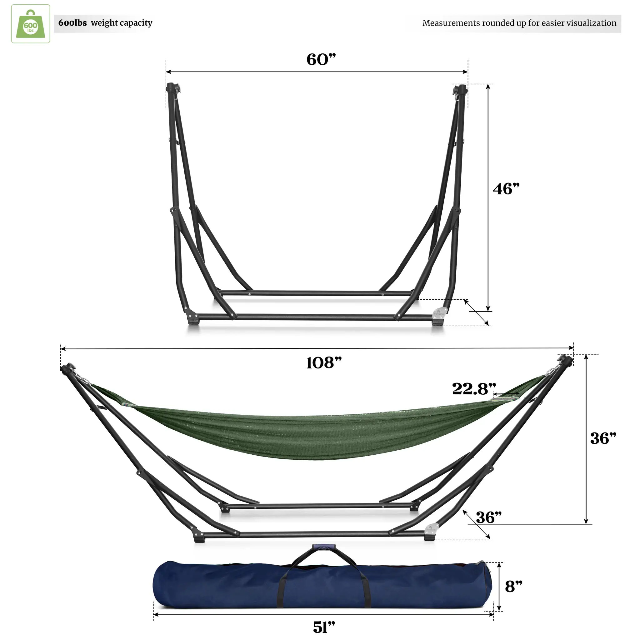 Tranquillo UniGen Transforming Hammock Stand for Ultimate Relaxation by Megsu