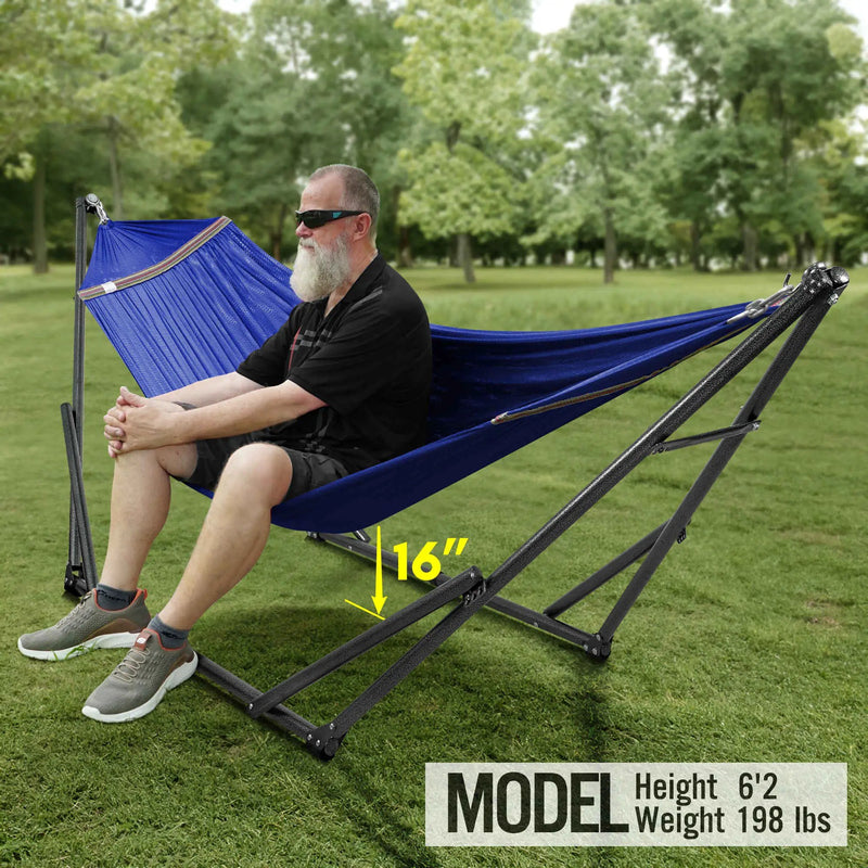 Tranquillo Universal Hammock with Medium Size Stands for Ultimate Relaxation - Ideal Universal Hammock Stands - Medium Size by Megsu
