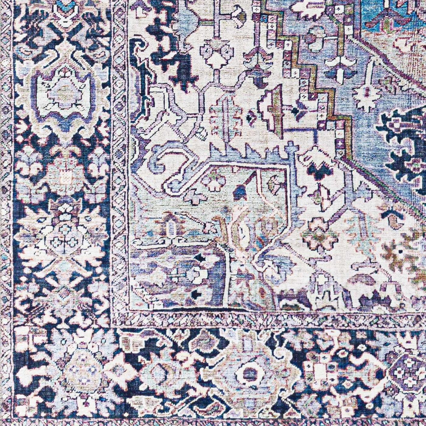 Neyland Iris Blue Area Rug 2362 by Boutique Rugs