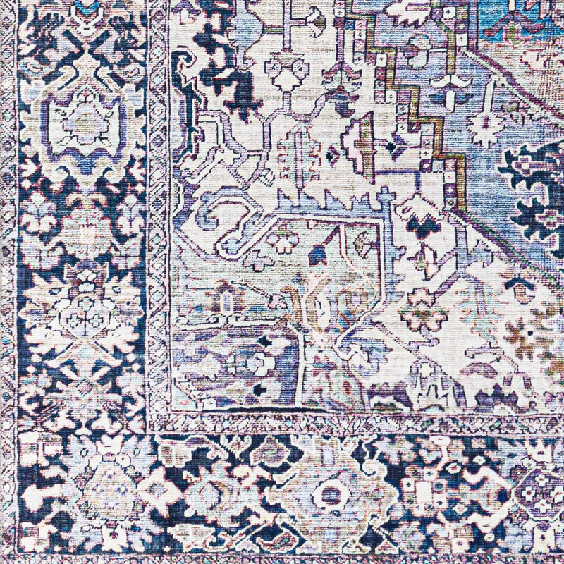 Neyland Iris Blue Area Rug 2362 by Boutique Rugs