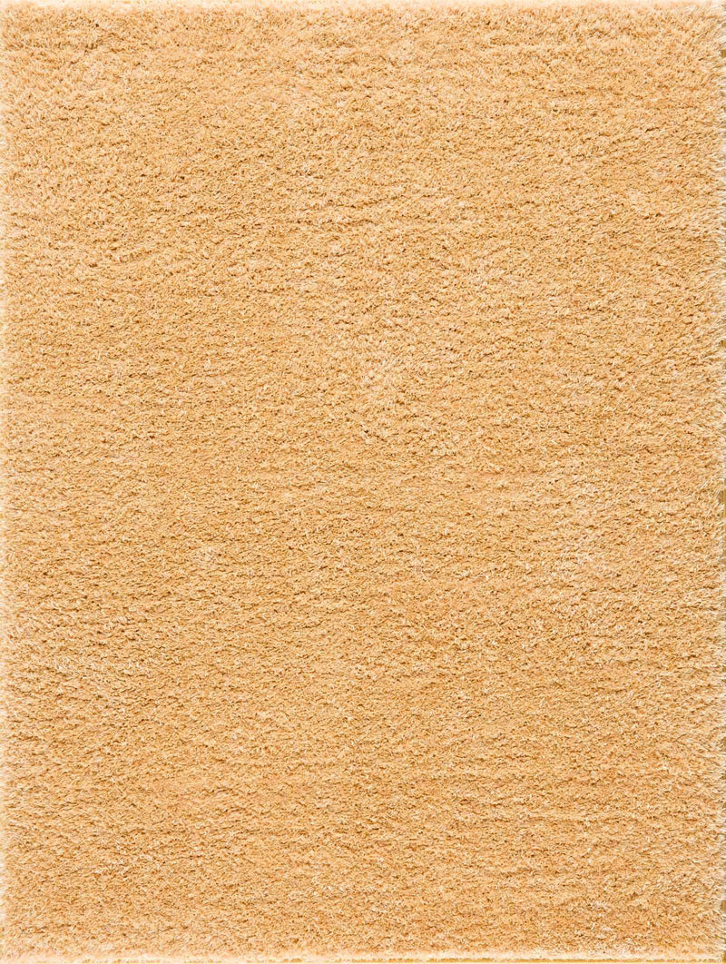 Faina Solid Gold Shag Washable Area Rug - Clearance by Boutique Rugs