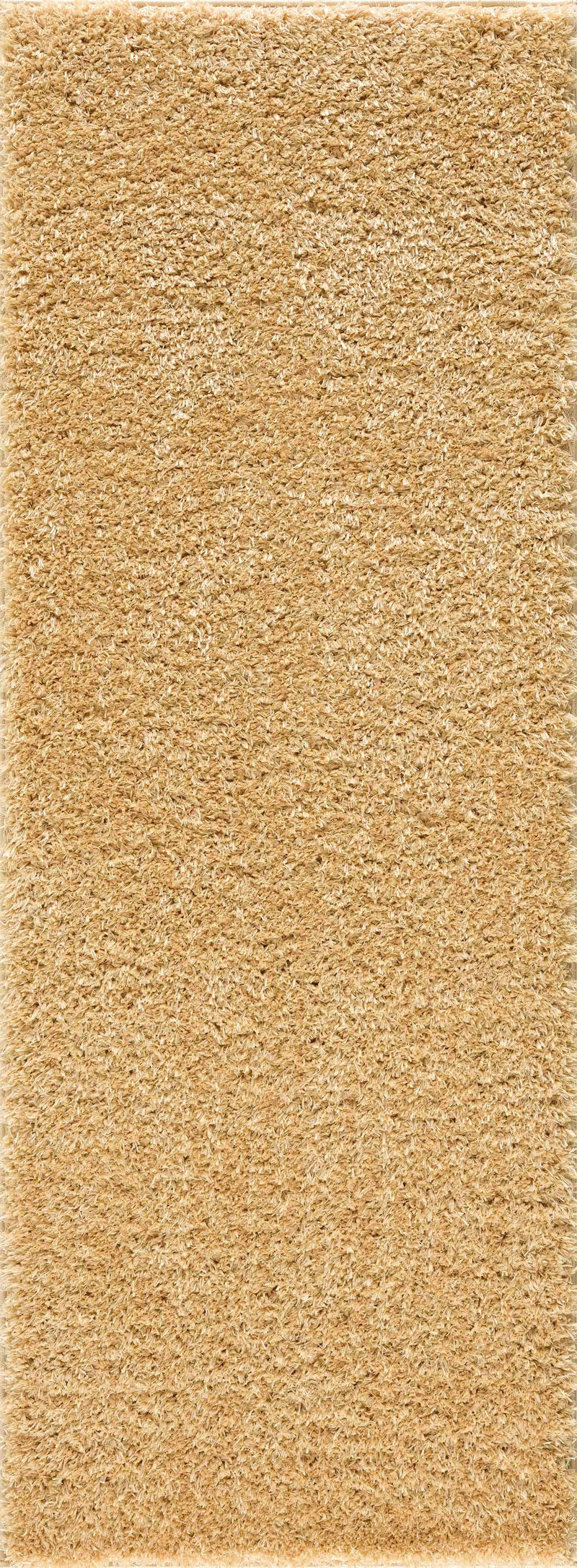 Faina Solid Gold Shag Washable Area Rug - Clearance by Boutique Rugs