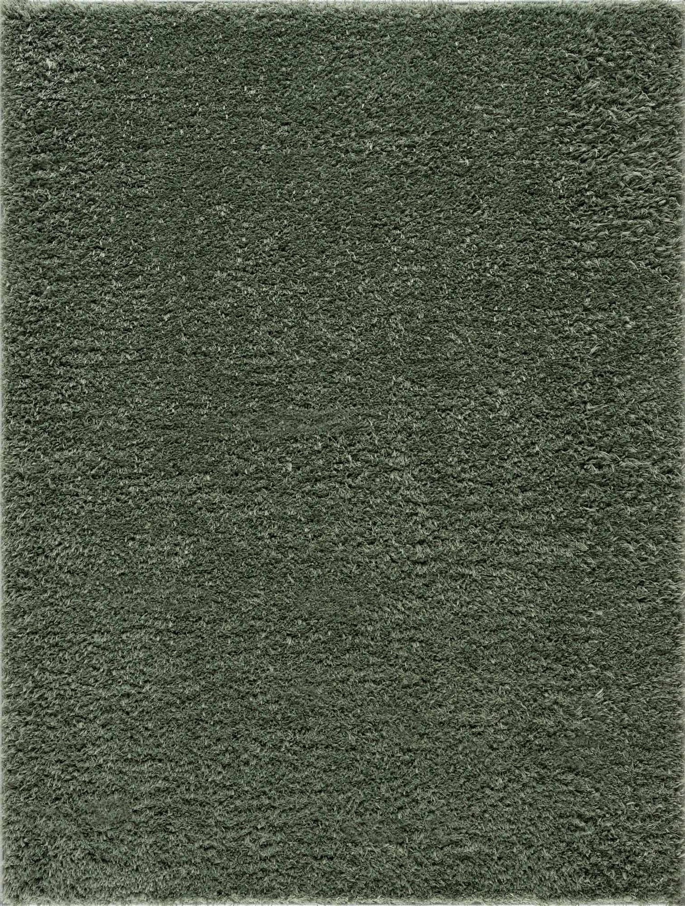 Faina Solid Green Shag Washable Area Rug - Clearance by Boutique Rugs