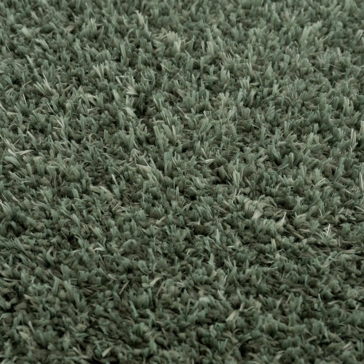 Faina Solid Green Shag Washable Area Rug - Clearance by Boutique Rugs