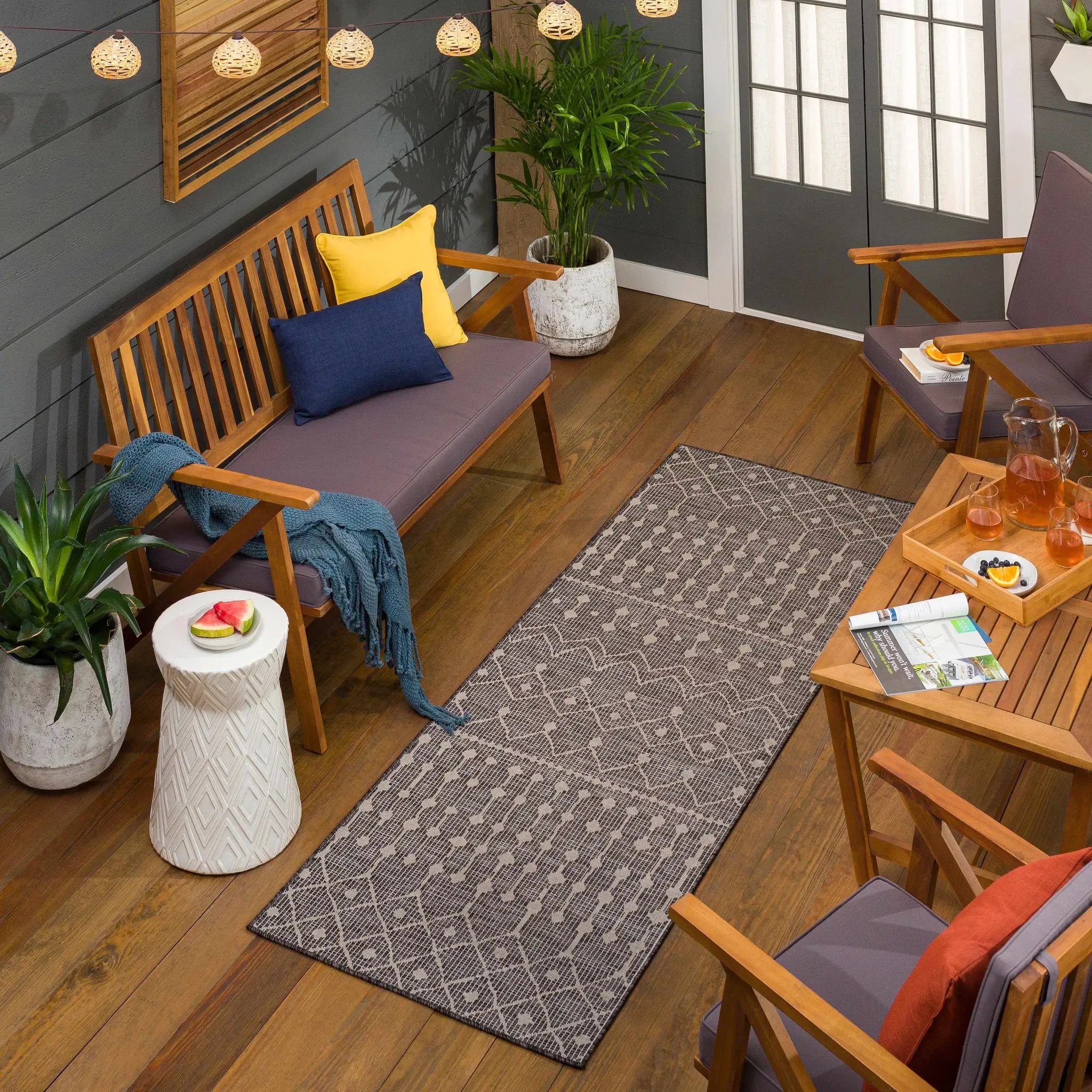 Hamel Flatweave Outdoor Area Carpet - Clearance by Boutique Rugs
