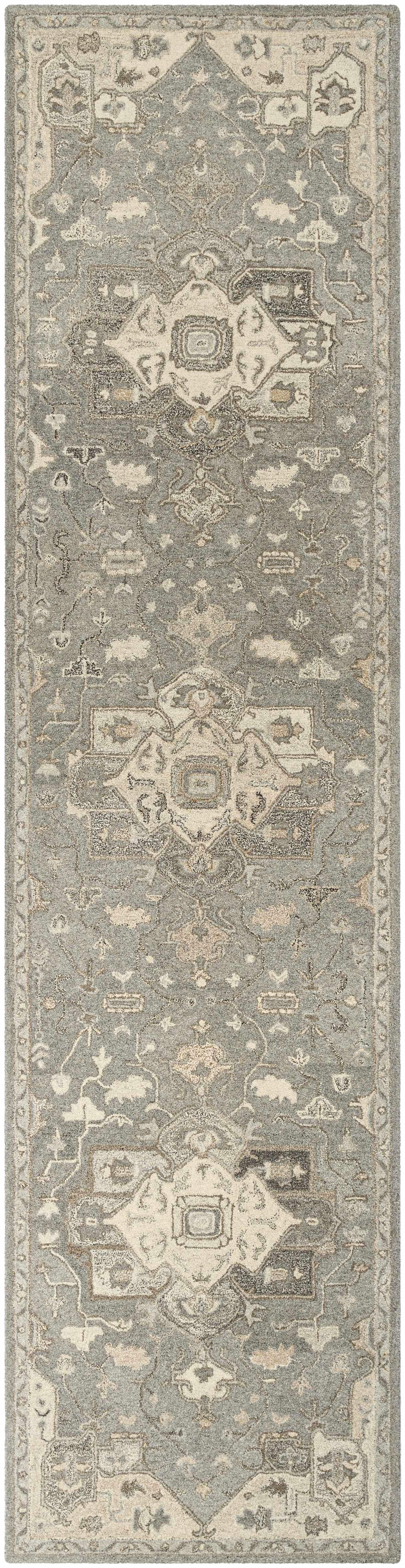 Broomfield 1196 Hand Tufted Taupe Wool Rug by Boutique Rugs