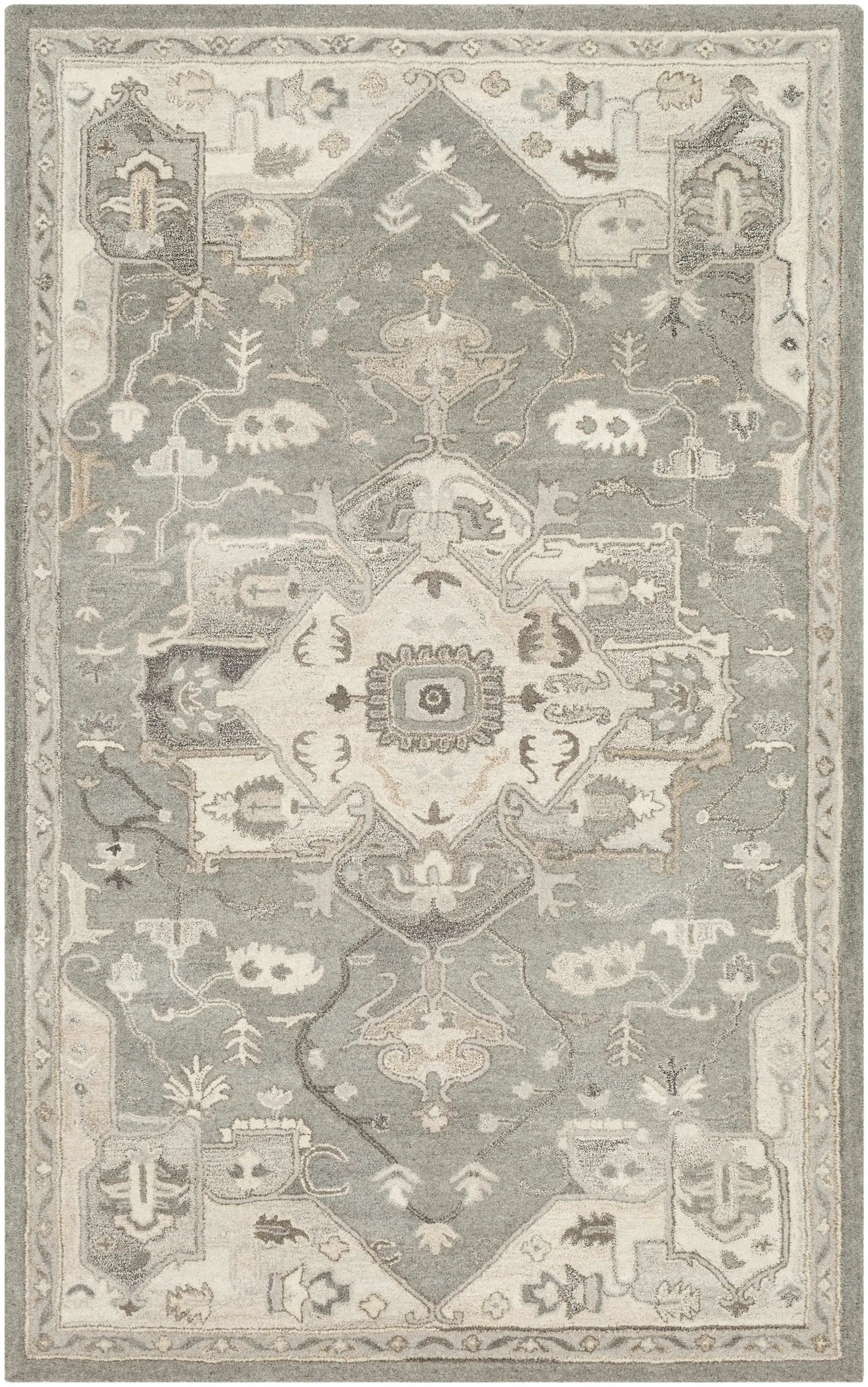 Broomfield 1196 Hand Tufted Taupe Wool Rug by Boutique Rugs