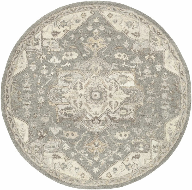 Broomfield 1196 Hand Tufted Taupe Wool Rug by Boutique Rugs