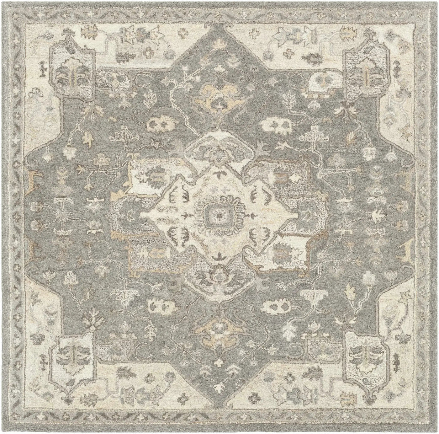 Broomfield 1196 Hand Tufted Taupe Wool Rug by Boutique Rugs