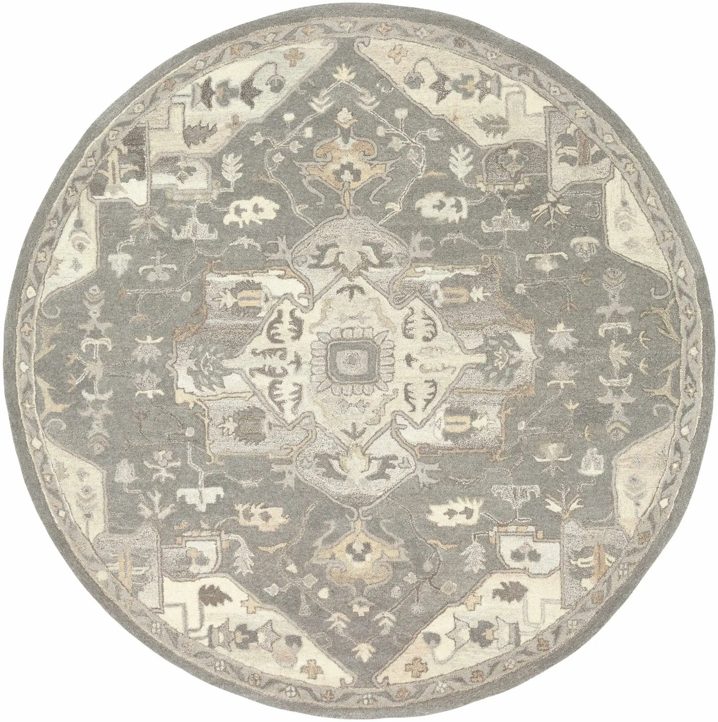 Broomfield 1196 Hand Tufted Taupe Wool Rug by Boutique Rugs