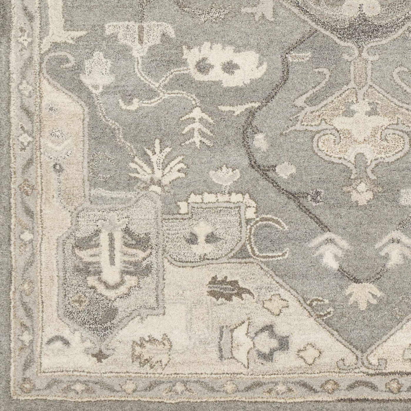 Broomfield 1196 Hand Tufted Taupe Wool Rug by Boutique Rugs