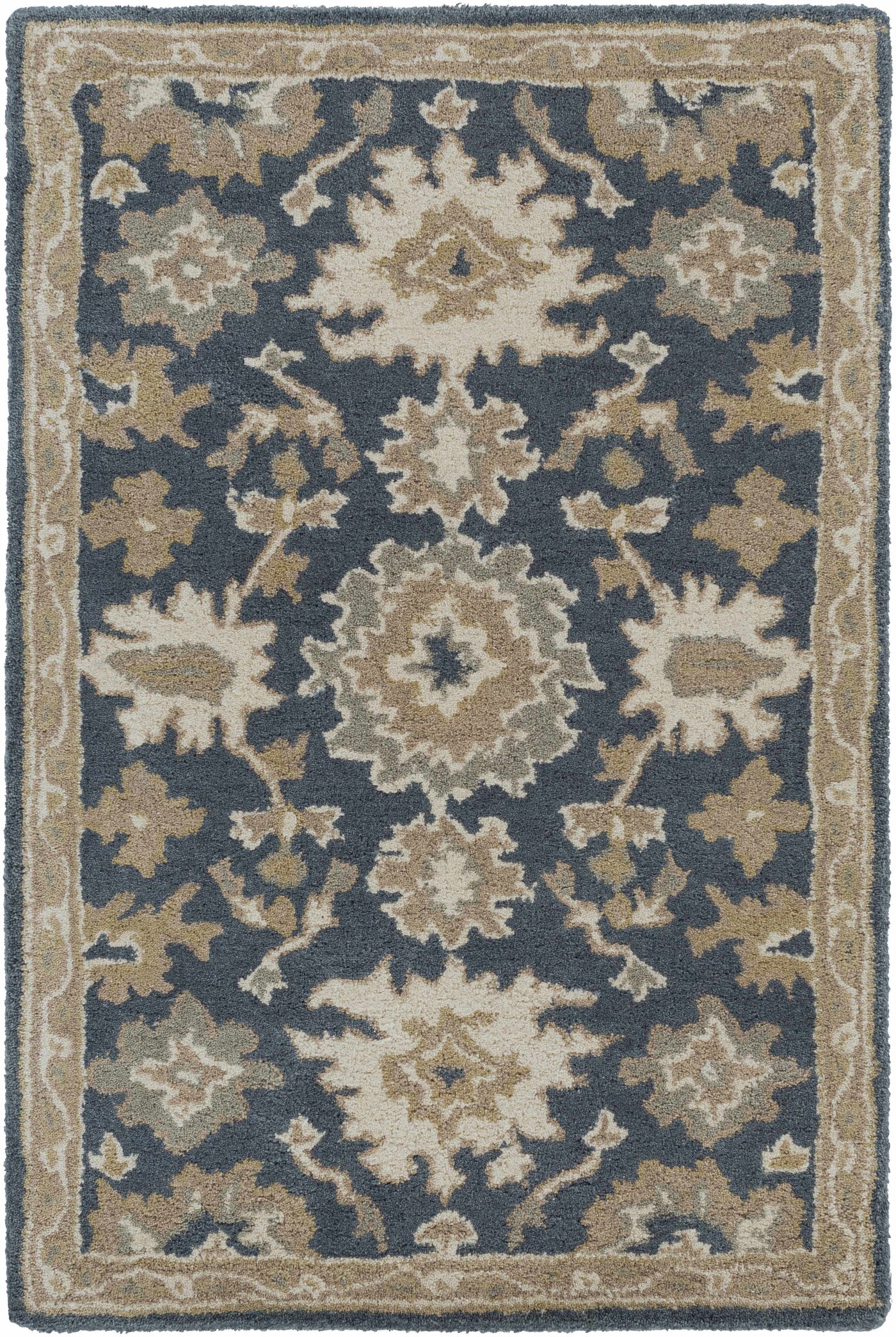 Caesar 1154 Navy Wool Rug by Boutique Rugs