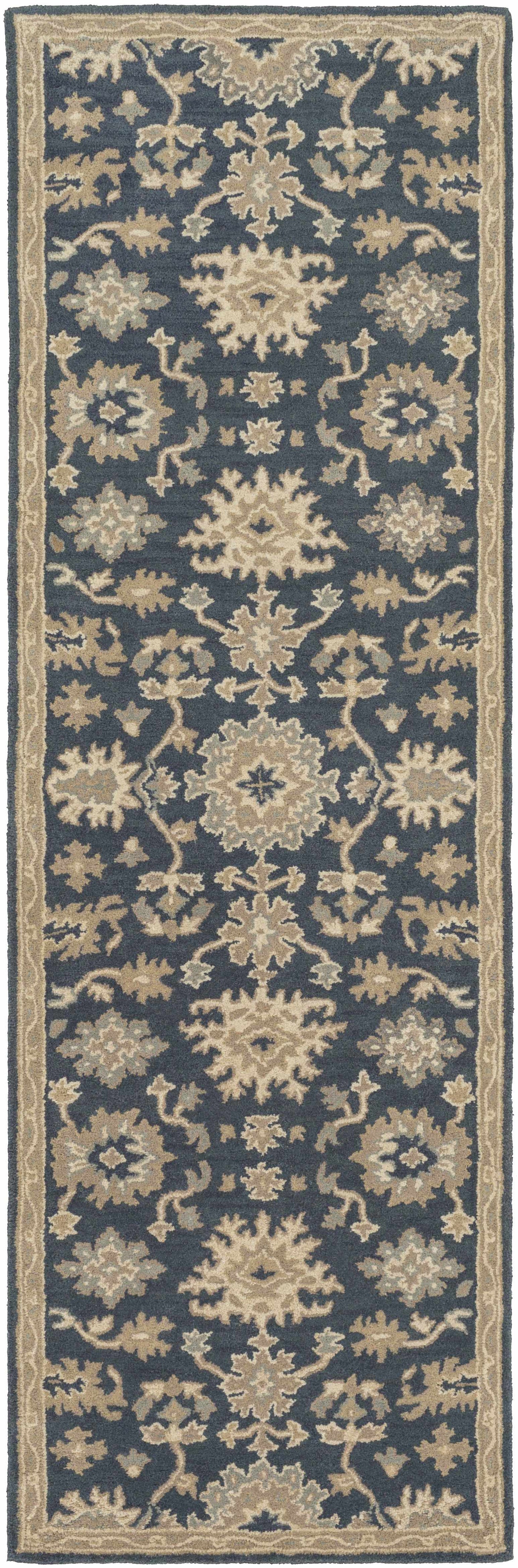 Caesar 1154 Navy Wool Rug by Boutique Rugs