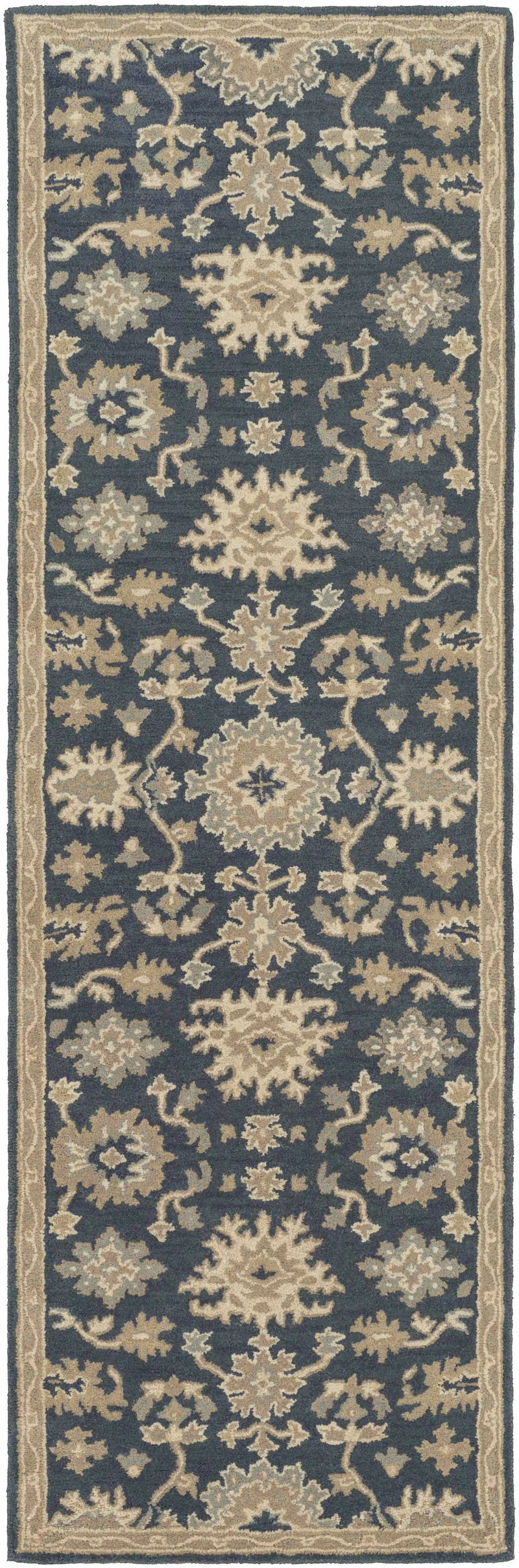 Caesar 1154 Navy Wool Rug by Boutique Rugs