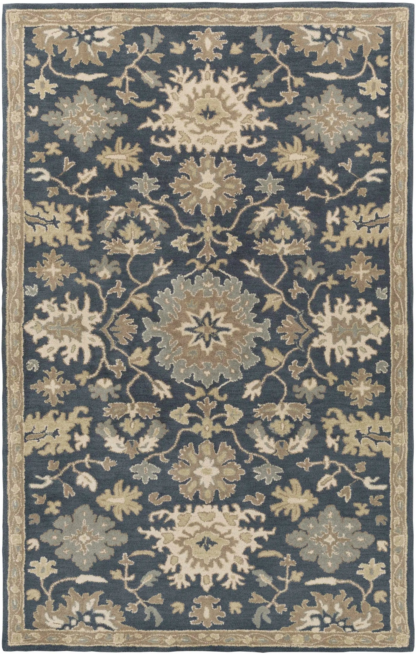 Caesar 1154 Navy Wool Rug by Boutique Rugs