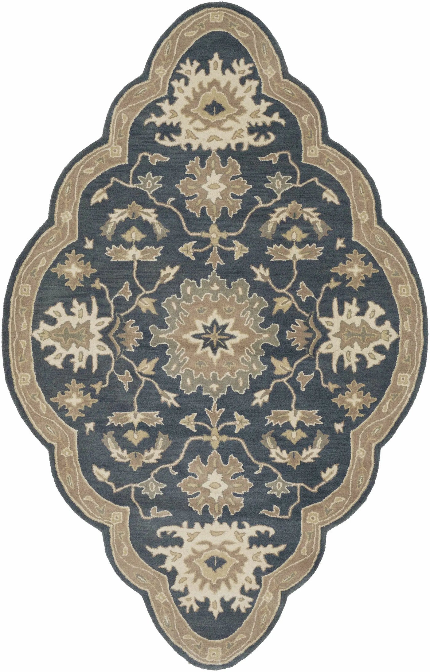Caesar 1154 Navy Wool Rug by Boutique Rugs