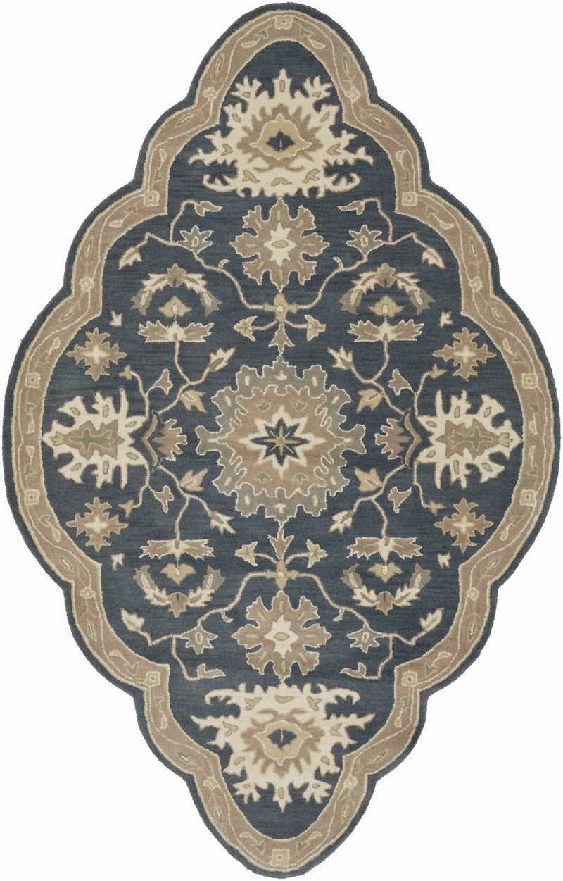 Caesar 1154 Navy Wool Rug by Boutique Rugs