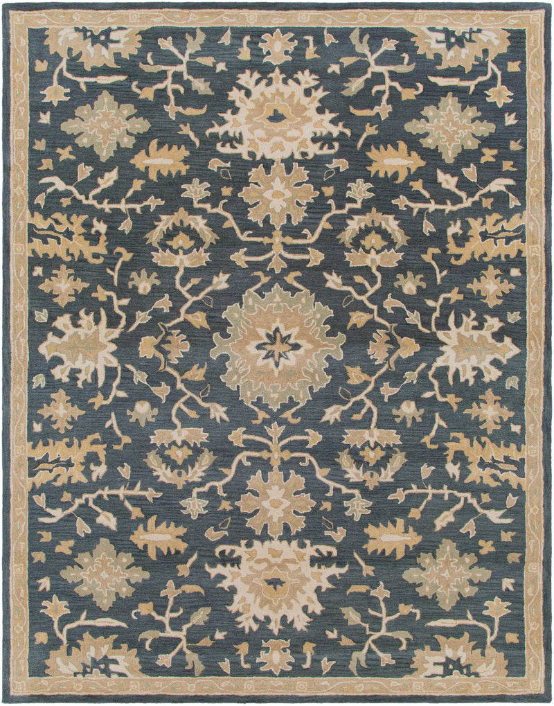 Caesar 1154 Navy Wool Rug by Boutique Rugs