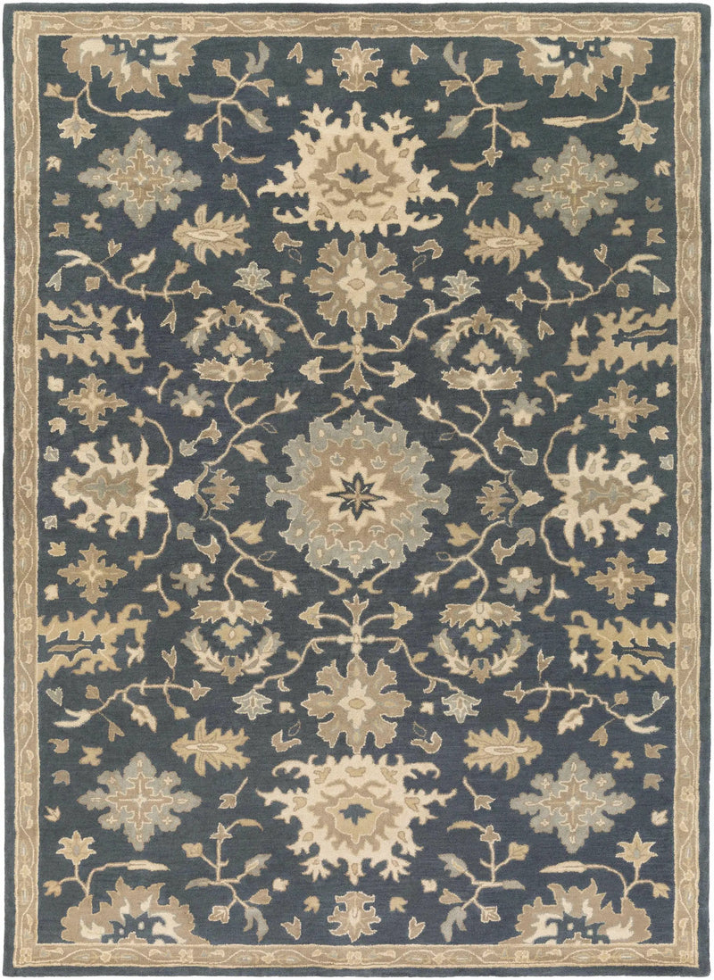 Caesar 1154 Navy Wool Rug by Boutique Rugs