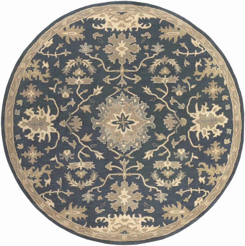 Caesar 1154 Navy Wool Rug by Boutique Rugs