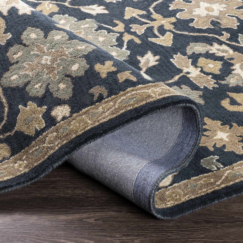 Caesar 1154 Navy Wool Rug by Boutique Rugs