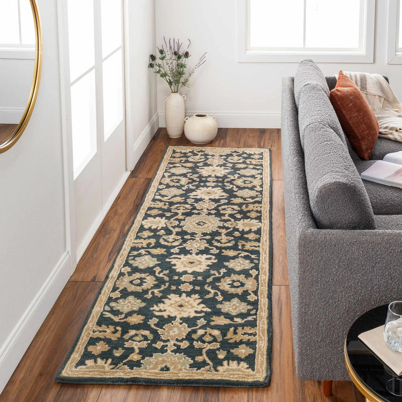 Caesar 1154 Navy Wool Rug by Boutique Rugs