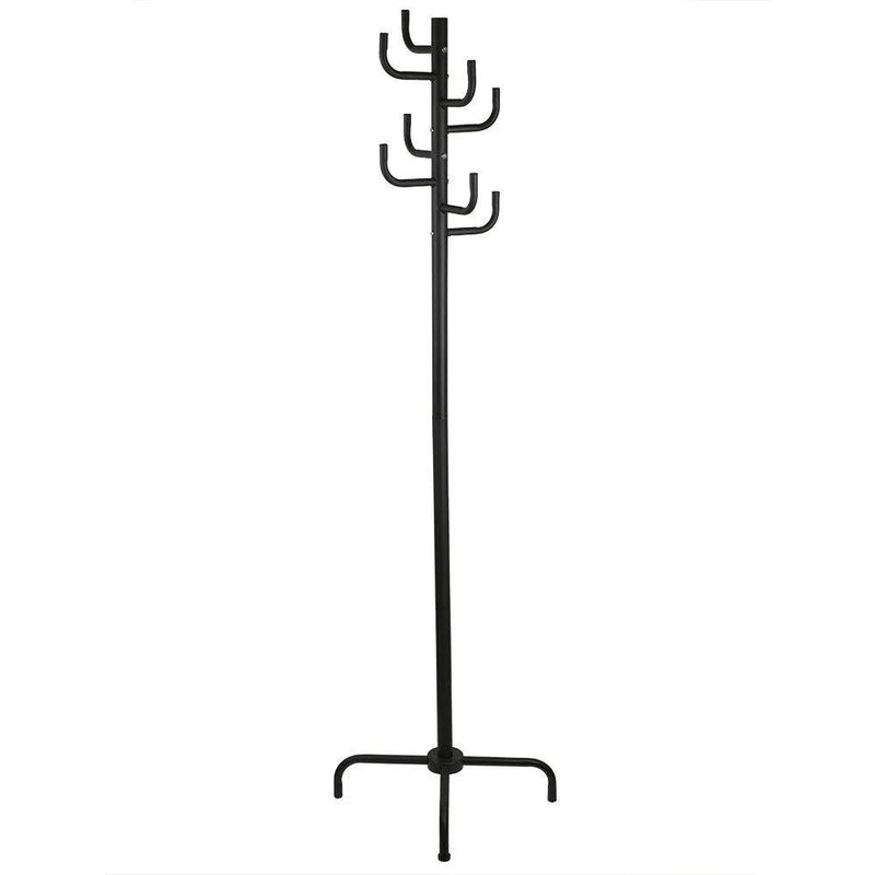 Black Metal Coat Rack Entry Hall Tree Hat Rack by HomePacific