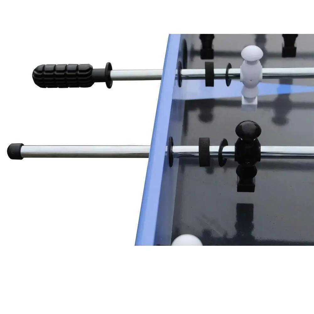 Blue Grey Black 4-foot Foosball Table with Abacus Scorers and 2 Balls by HomePacific