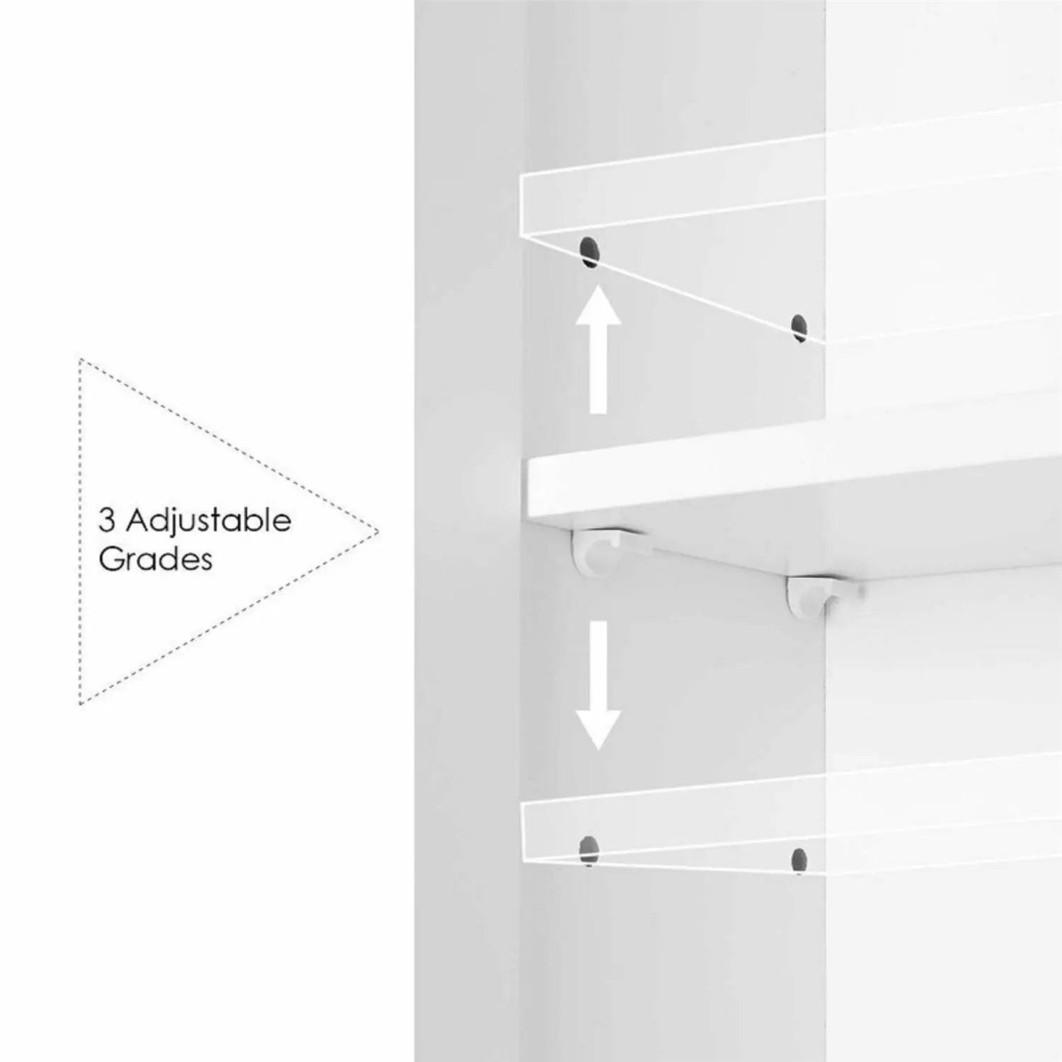 Modern 3-Door Wall Mounted Medicine Cabinet Bathroom Mirror Cupboard by HomePacific