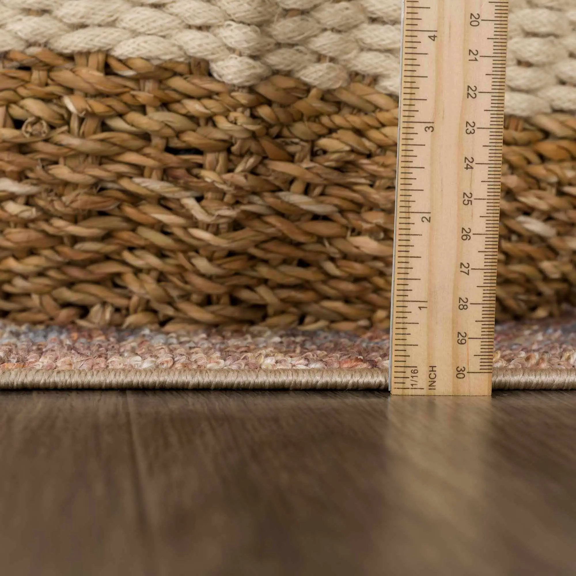 Anshu Peach Washable Area Rug - Clearance by Boutique Rugs