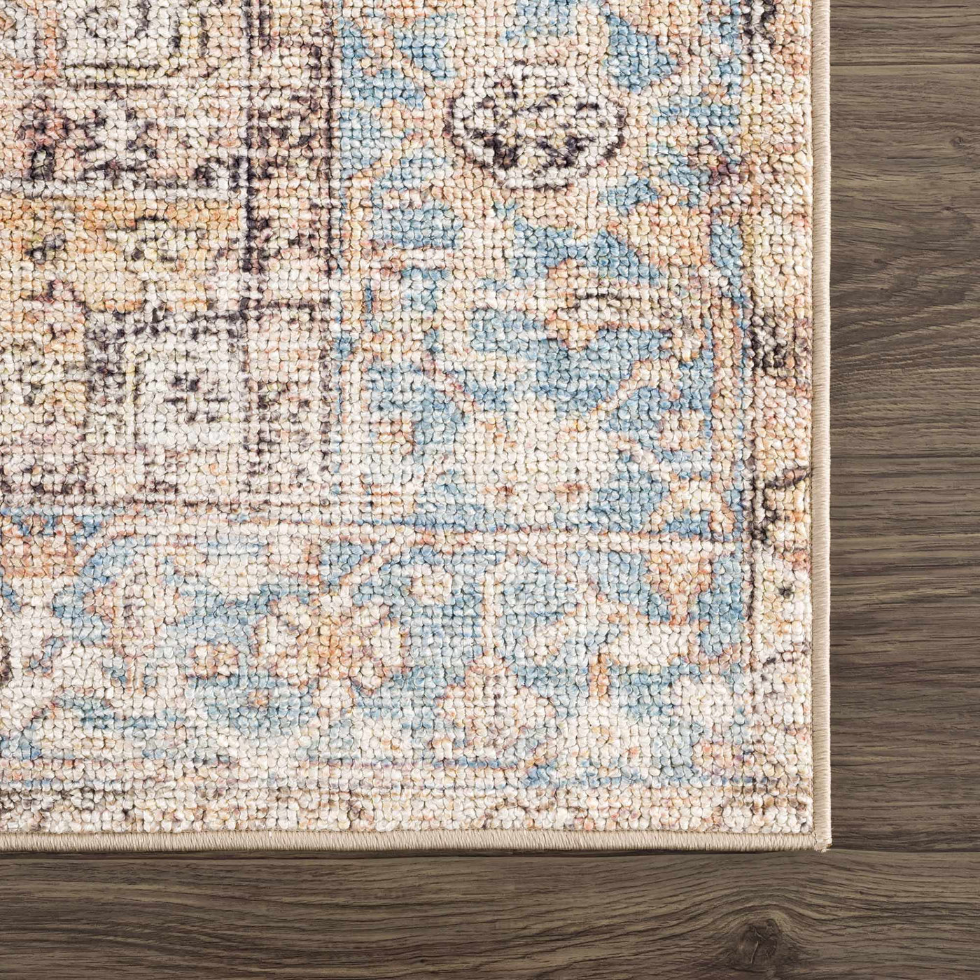 Beck Peach Washable Area Rug - Clearance by Boutique Rugs