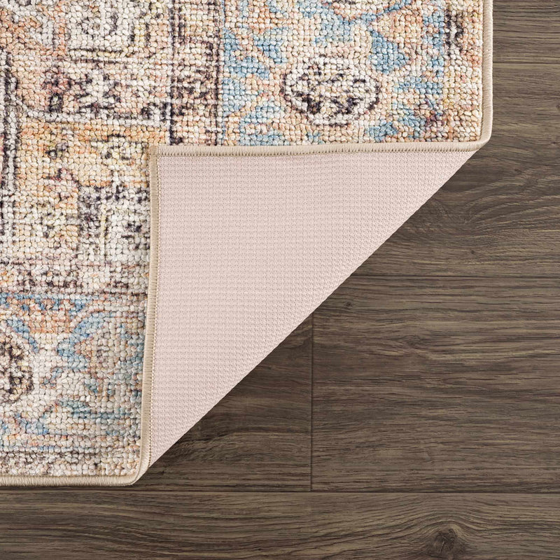 Beck Peach Washable Area Rug - Clearance by Boutique Rugs