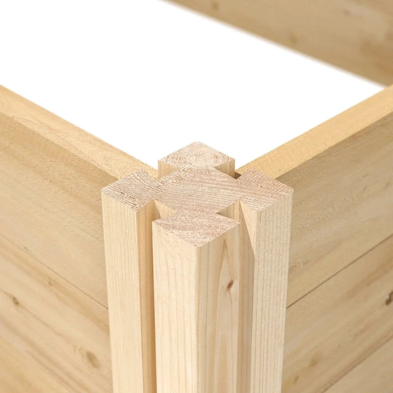 4ft x 4ft Outdoor Cedar Wood Raised Garden Bed Planter Box - Made in USA by HomePacific