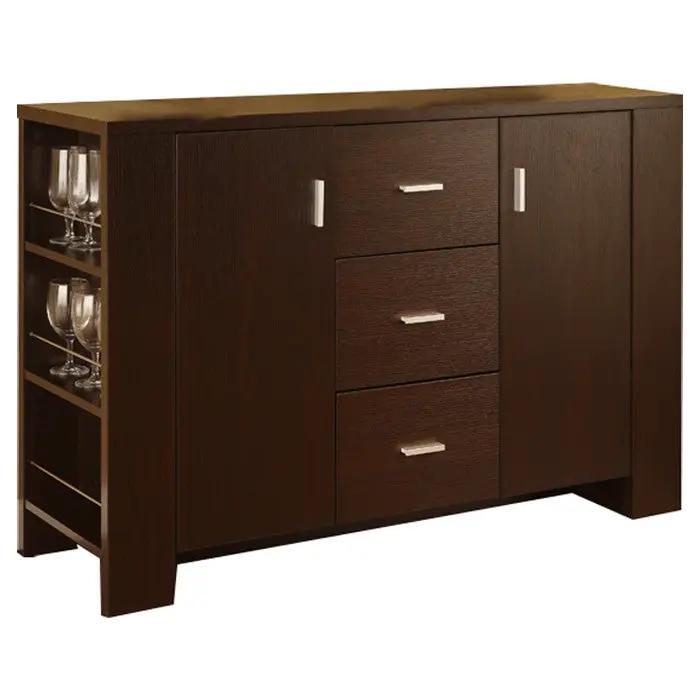 Modern Dining Buffet Sideboard Server in Cappuccino Finish by HomePacific